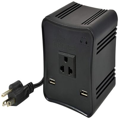 LiteFuze 500 Watt Step Up/Step Down Travel Voltage Converter, 220/110v to 110/220v converter with Type B Plug - Compatible with Hair Straightener, Camera, Laptop & More
