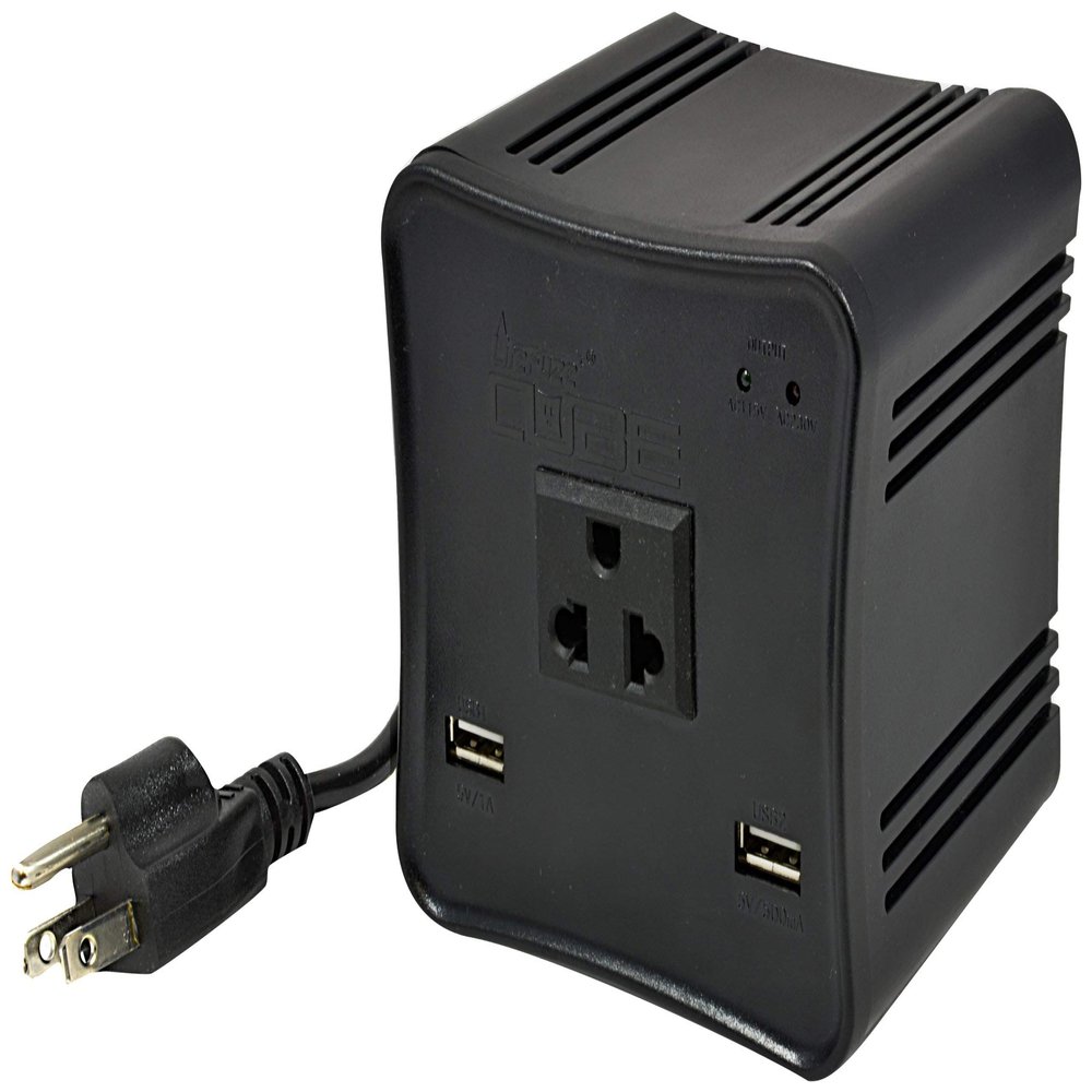 LiteFuze 500 Watt Step Up/Step Down Travel Voltage Converter, 220/110v to 110/220v converter with Type B Plug - Compatible with Hair Straightener, Camera, Laptop & More