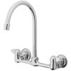 Homewerks 3190-40-CH-BC-Z Two Handle High-Arc Wallmount Kitchen Faucet view 1
