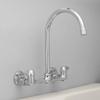 Homewerks 3190-40-CH-BC-Z Two Handle High-Arc Wallmount Kitchen Faucet view 2