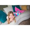 Fin Fun Mermaid Tail Blanket Kids, Girls and Boys - Cuddle Tails - Perfect Birthday Adult & Teen Size, Pink Dream view 4