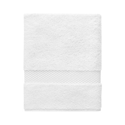 Yves Delorme Etoile Blanc Towels - Extra Plush and Soft Luxury Bath Linens - 100% Natural and Organic - High Absorbency Turkish Towel