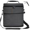 Vina 2-bottle Wine Carrier Bag Beer Carrying Tote Bags Picnic Cooler Insulated Travel Wine Pouch, Gray +Free Corkscrew view 1