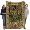 Pure Country Weavers William Morris Tree of Life Blanket - Arts & Crafts - Gift Tapestry Throw Woven from Cotton - Made in The USA (72x54) view 1