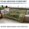 Pure Country Weavers William Morris Tree of Life Blanket - Arts & Crafts - Gift Tapestry Throw Woven from Cotton - Made in The USA (72x54) view 4