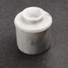RSVP International White Marble French Butter Pot, Holds One Stick or 1/2 Cup | Made From Natural White Marble | Keep Butter Fresh & Spreadable at Room Temperature in Crock Dish view 2
