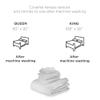 Courtyard by Marriott Coverlet Queen Size | Lightweight & Breathable Cotton Blend | Bedspread with Unique Wash-Activated Ripple Texture | Hotel Bedspread | White Quilt for All Season Comfort view 4