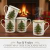 Spode Christmas Tree Stackable Mugs, Set of 4 - Festive 12oz Holiday Coffee Cups for Tea, Hot Cocoa - Fine Earthenware, Space-Saving Design, Dishwasher & Microwave Safe - Holiday Drinkware view 2