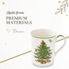 Spode Christmas Tree Stackable Mugs, Set of 4 - Festive 12oz Holiday Coffee Cups for Tea, Hot Cocoa - Fine Earthenware, Space-Saving Design, Dishwasher & Microwave Safe - Holiday Drinkware view 4