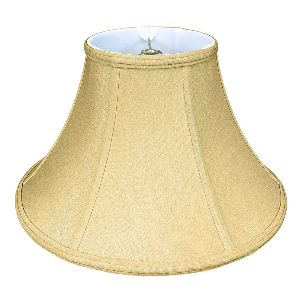 Royal Designs Shallow Bell Basic Lamp Shade, Antique Gold, 8.5 x 16 x 10.25