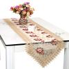 Grelucgo Burgundy Lace Table Runners Dresser Scarves (16 x 72 inch) view 2