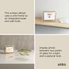 Umbra Prisma 4x6 Picture Frame, Metal Floating Wall or Desk Photo Display for Pictures, Art, Illustrations, and More, Brass view 4