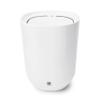 Umbra Step Swing-Top Lid, Small Garbage/Trash Can (1.7 Gallons), Melamine Durable Bathroom Accessories, White view 1