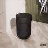 Umbra Touch Trash Can, Small 1.6-Gallon Garbage Bin with Swing Lid, Waste Basket for Bathroom or Office, Black view 2