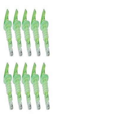 Precision Pour Measured Pourers 1/2 Oz "GREEN" Measured Pour. #1 Selling Brand- 10 Per Pack, Made entirely in the USA