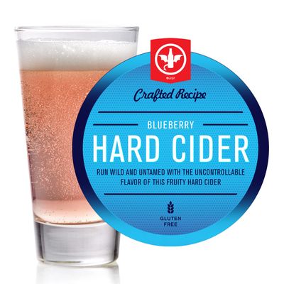 BrewDemon 2 Gal. Blueberry Hard Cider Recipe Kit - Makes a Wicked-Good 5.5% ABV Batch of Craft Brewed Hard Cider