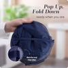Handy Laundry Collapsible Mesh Foldable Hamper 14" x 14' x 24" Navy Blue view 3