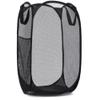 Handy Laundry Collapsible Mesh Pop Up Hamper with Wide Opening and Side Pocket - Breathable, Sturdy, Foldable, and Space-Saving Design for Clothes and Storage (Black) view 1