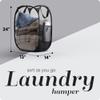 Handy Laundry Collapsible Mesh Pop Up Hamper with Wide Opening and Side Pocket - Breathable, Sturdy, Foldable, and Space-Saving Design for Clothes and Storage (Black) view 2