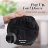 Handy Laundry Collapsible Mesh Pop Up Hamper with Wide Opening and Side Pocket - Breathable, Sturdy, Foldable, and Space-Saving Design for Clothes and Storage (Black) view 3