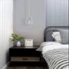 Brushed Nickel Pendant Lights Kitchen Island - Medium Clear Glass Pendant Light Fixture view 4