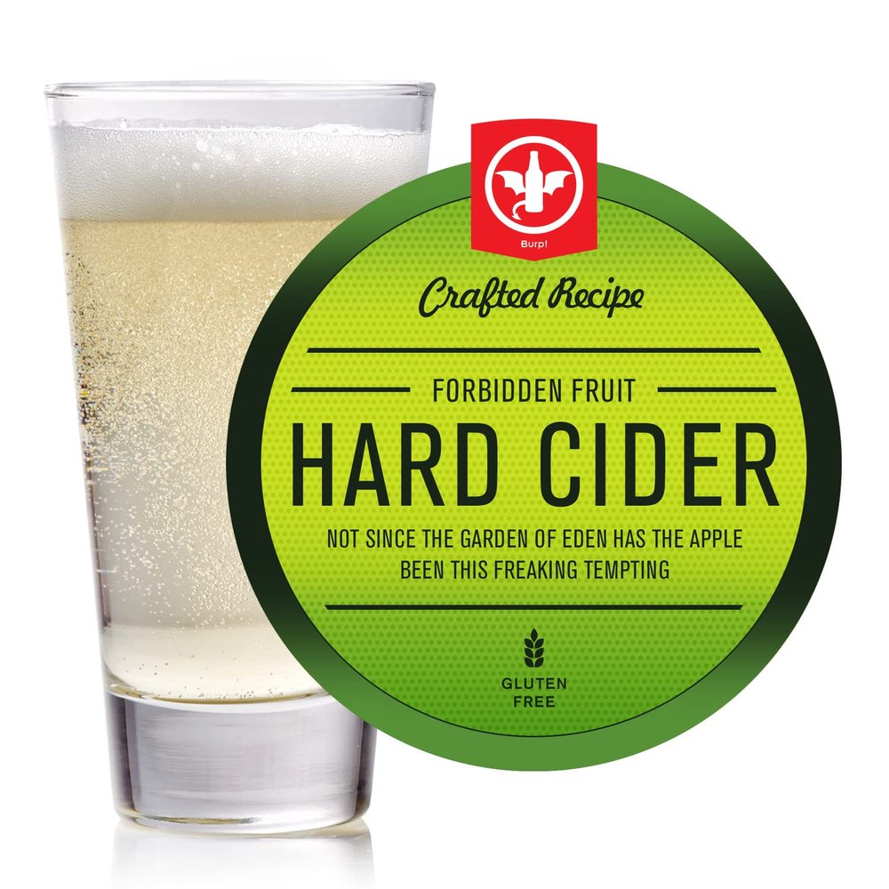 BrewDemon 2 Gal. Forbidden Fruit Hard Cider Recipe Kit - Makes a Wicked-Good 4.5% ABV Batch of Craft Brewed Hard Cider