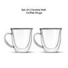 JoyJolt Serene Double Walled Insulated Glasses Coffee Mug (Set of 2) 7.4 Ounces view 3