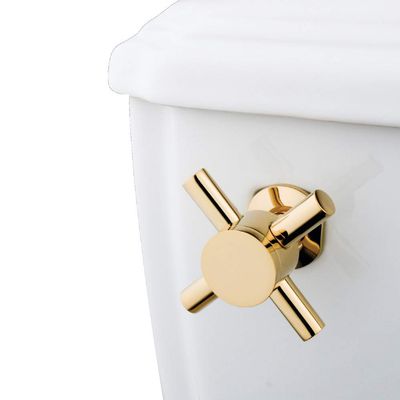 Kingston Brass KTDX2 Concord Front Mount Toilet Tank Lever, Left/Right Installation in Polished Brass