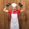 Genuine Fred Bear Hands Oven Mitts  Heat-Resistant Silicone and Cotton Gloves, Fun Gift for Bakers, Animal Lovers, White Elephant or Housewarming view 2
