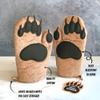 Genuine Fred Bear Hands Oven Mitts  Heat-Resistant Silicone and Cotton Gloves, Fun Gift for Bakers, Animal Lovers, White Elephant or Housewarming view 3