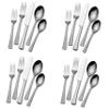 Gourmet Basics by Mikasa 5120788 Contempo 20-Piece Stainless Steel Flaware Set, Service for 4 view 1