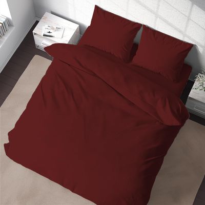 BedDecor Queen 600TC Wonderful 100% Egyptian Cotton 1PCs Duvet Cover,Burgundy