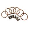 Xin store 40-Pack Copper Metal Curtain Rings with Clips (1.5") view 2