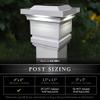 Classy Caps SL074W 4x4 Classy Solar Post Cap - White  High-Performance Solar LED Lights, Durable PVC (Vinyl) Construction, Weather-Resistant, Ideal for Outdoor Posts, Warn & Cool Light Modes view 3