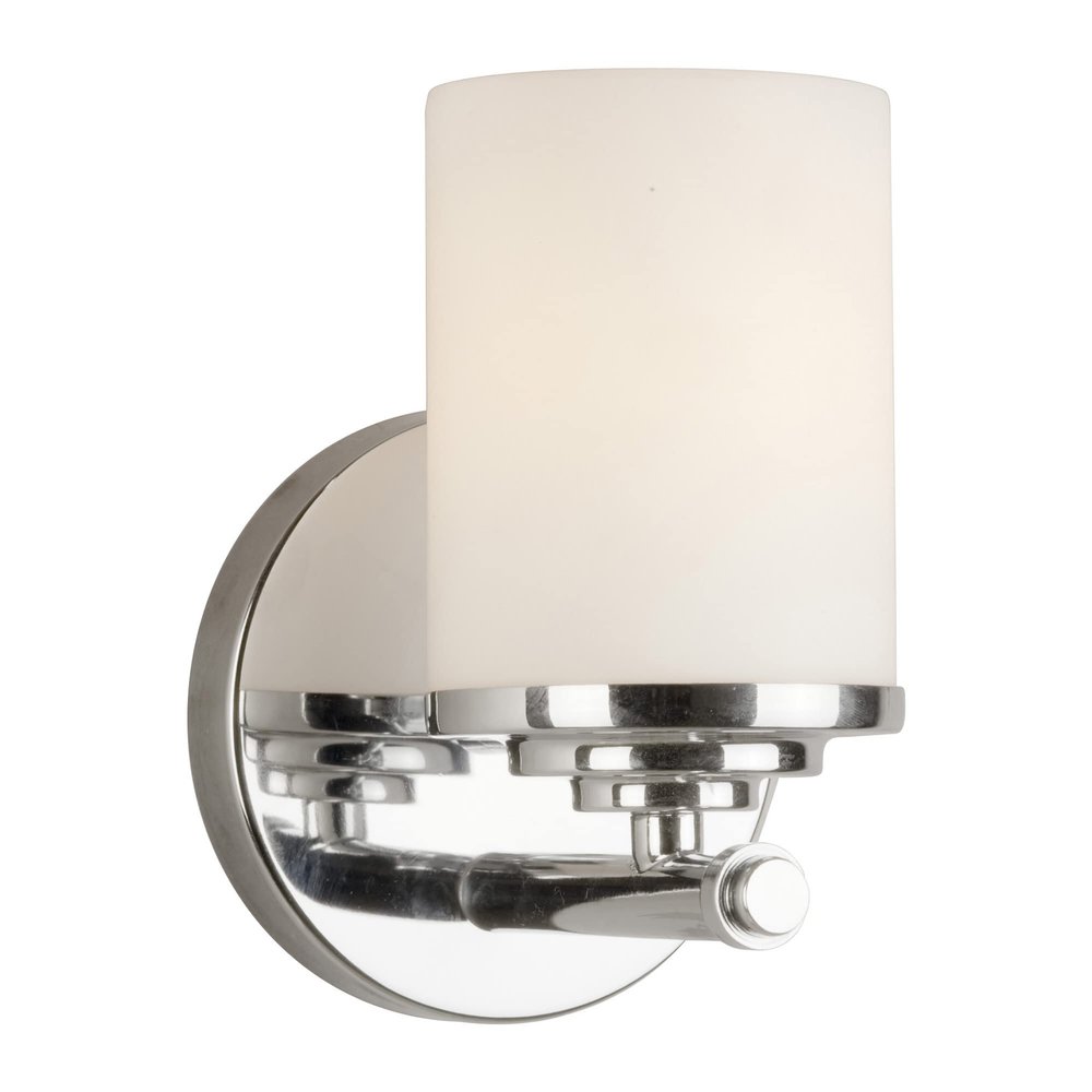 Forte Lighting 5105-01-05 4-3/4"W x 7"H 1 Light Bath Wall Sconce in Chrome,