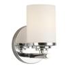 Forte Lighting 5105-01-05 4-3/4"W x 7"H 1 Light Bath Wall Sconce in Chrome, view 1