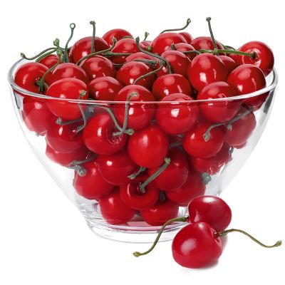 MyLifeUNIT Artificial Cherry Fruit, Artificial Fruit for Decoration, 100 PCS