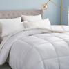Luxurious King/California King (Cal King) Hard-to-FIND 90 Oz Fill Weight Goose Down Alternative Comforter, 600 Thread Count 100% Egyptian Cotton Cover, 750 Fill Power, Solid White Color view 4
