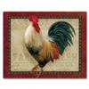CounterArt Farm Fresh Rooster 3mm Heat Tolerant Tempered Glass Cutting Board 15 x 12 Serving Board Charcuterie Dishwasher Safe view 1