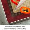 CounterArt Farm Fresh Rooster 3mm Heat Tolerant Tempered Glass Cutting Board 15 x 12 Serving Board Charcuterie Dishwasher Safe view 3