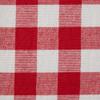 DII Checkered Tabletop Collection 100% Cotton, Machine Washable, Tablecloth, 70" Round, Red view 2