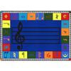 Joy Carpets Note Worthy Elementary Rug, Multi, 5'4" x 7'8" view 1