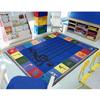 Joy Carpets Note Worthy Elementary Rug, Multi, 5'4" x 7'8" view 2