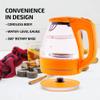 OVENTE Electric Kettle, 1.5L Borosilicate Glass Countertop Water Heater and Boiler for Coffee or Tea, BPA-Free, Auto Shut-Off, Boil-Dry Protection, Removable and Washable Spout Filter, Orange KG83O view 4