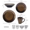 Gourmet Basics by Mikasa Verona 16-Piece Dinnerware Set, Service for 4 view 2