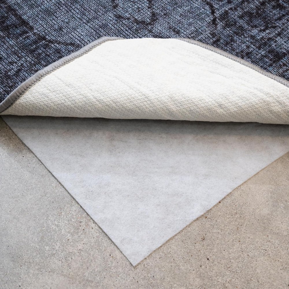 Teebaud 5' x 8' Non-Slip Rug Pad, Reversible Gripper, Non Skid Pads for Hardwood, Vinyl, Tile, Laminate Floors, Keep Area Rugs Secure, Natural Materials Safe for Indoor Flooring, Thick