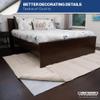 Teebaud 5' x 8' Non-Slip Rug Pad, Reversible Gripper, Non Skid Pads for Hardwood, Vinyl, Tile, Laminate Floors, Keep Area Rugs Secure, Natural Materials Safe for Indoor Flooring,  Thick view 3