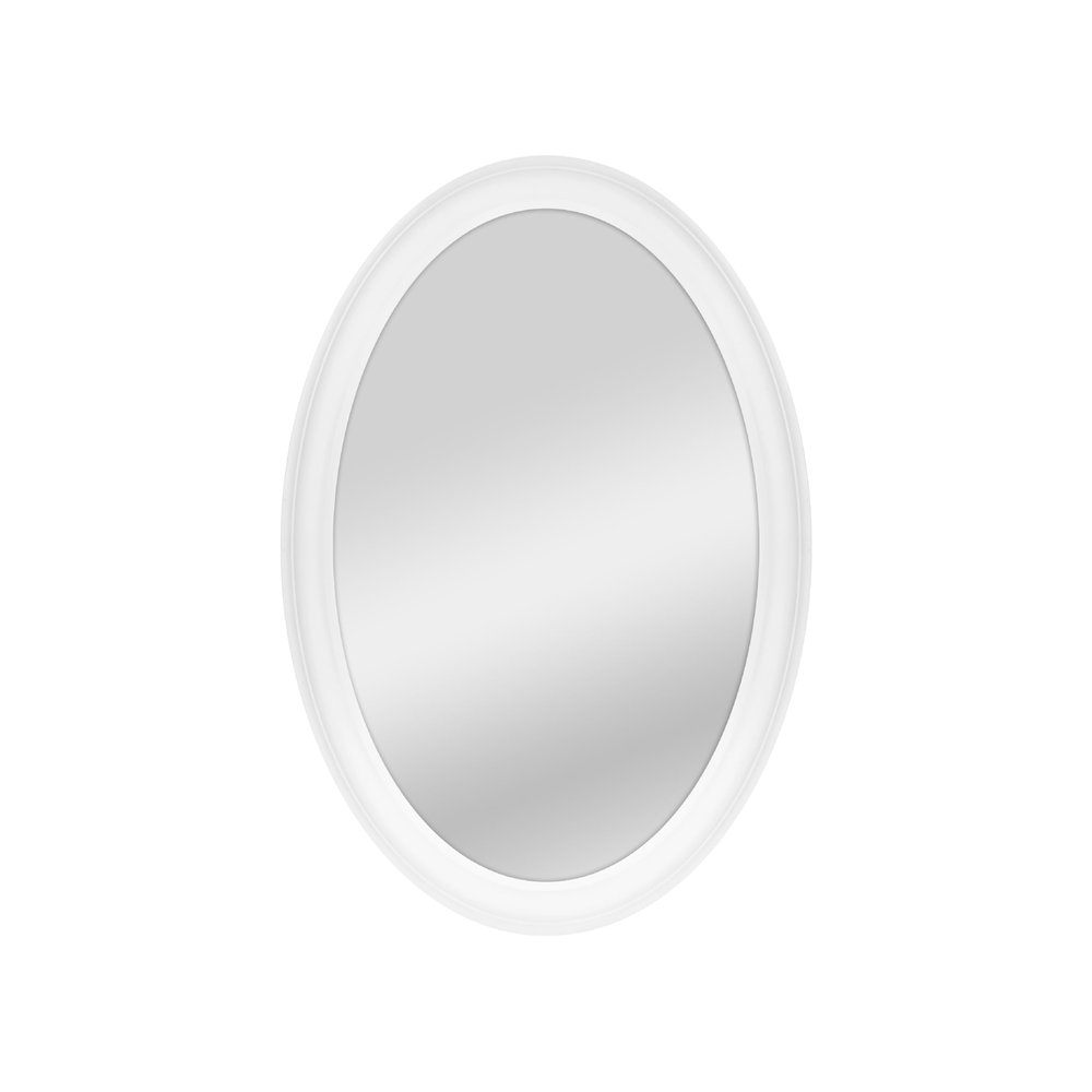 MCS 21x31 Large Wall Mirror, Classic White Oval Mirror, Vertical & Horizontal Wall Hanging Mirror for Bathroom, Bedroom & Livingroom