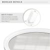 MCS 21x31 Large Wall Mirror, Classic White Oval Mirror, Vertical & Horizontal Wall Hanging Mirror for Bathroom, Bedroom & Livingroom view 4