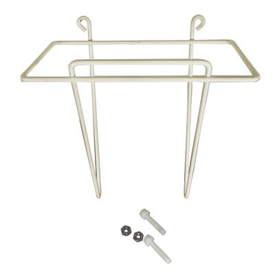 Spill-Stop 1402-0, Large Ice Scoop Holder, Wire-Formed Open Cage, Rust-Resistant Epoxy-Coated Steel, Fits 32-82 oz Scoops, Includes Plastic Bolts & Nuts, 6-1/2" x 3-11/16" x 6-7/8"